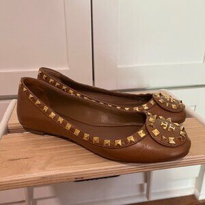 Tory Burch Flats with gold studs